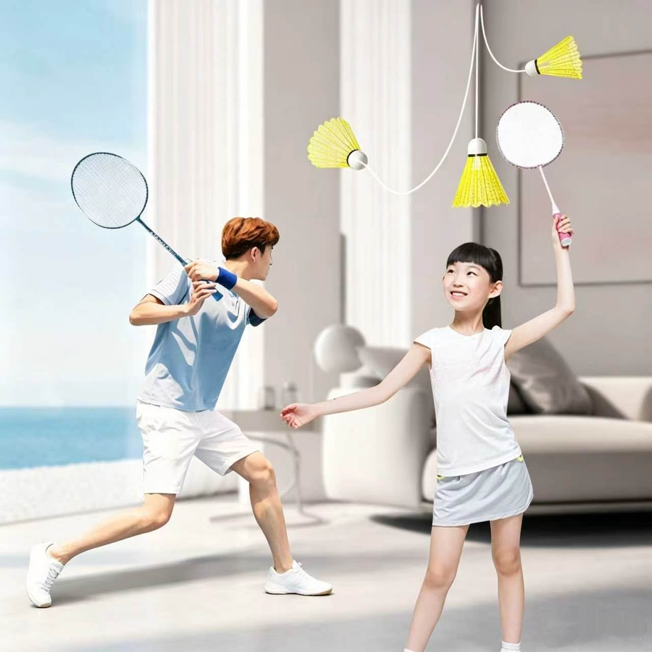 Badminton Talk - Set da badminton elastico da 3